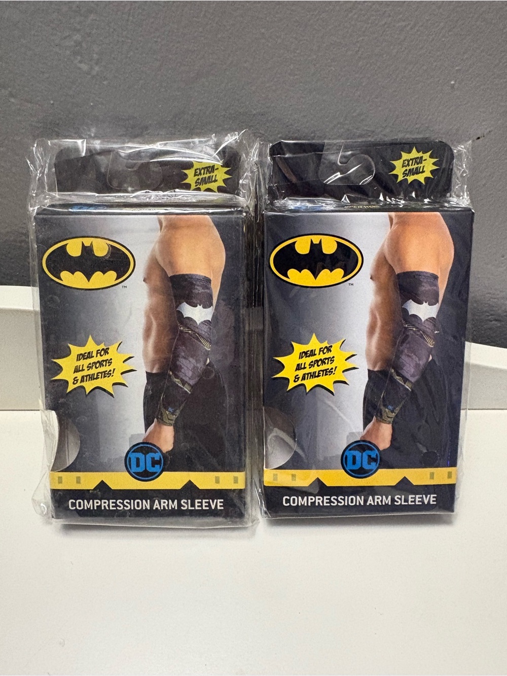 Batman arm compression sleeves size XS 2 pack deal